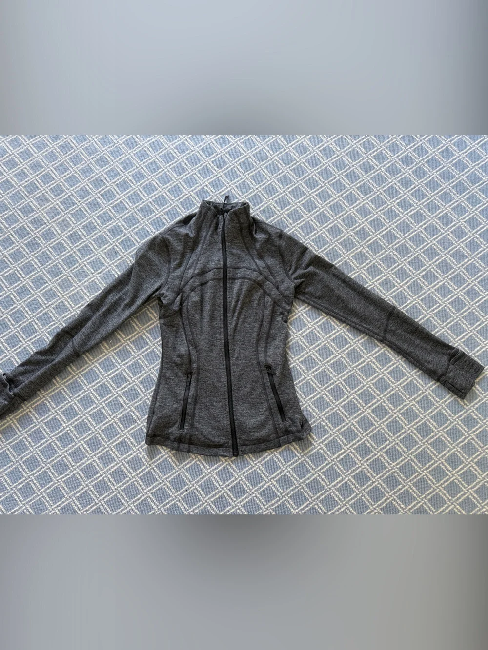 lululemon athletica Heathered Gray Full-Zip Hoodie